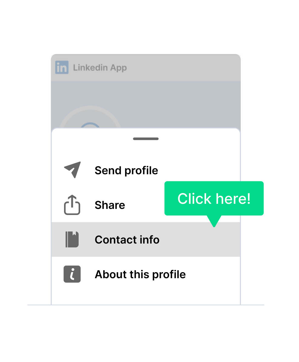 Go to Your Contact info