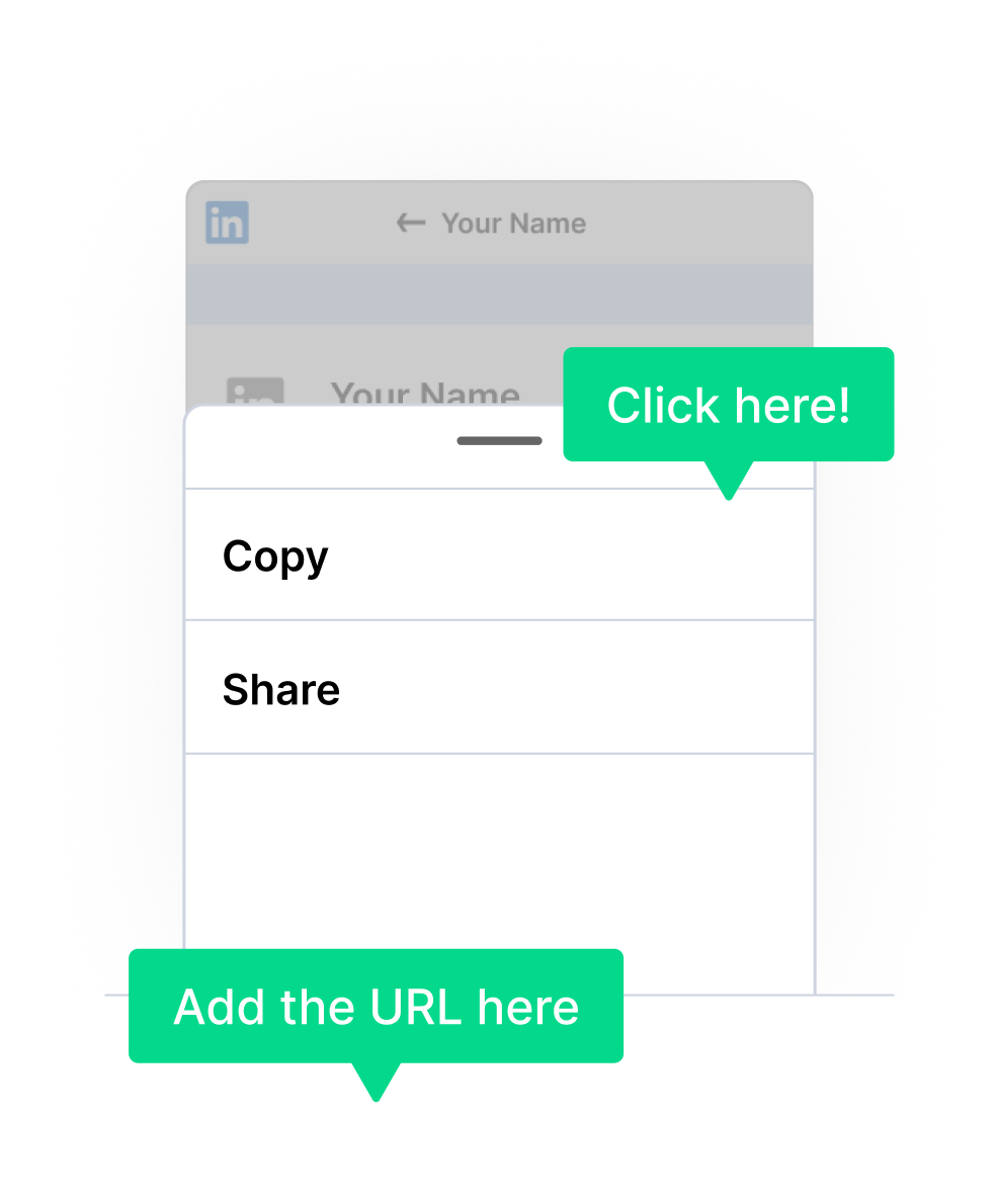 Copy and paste Your Linkedin Profile